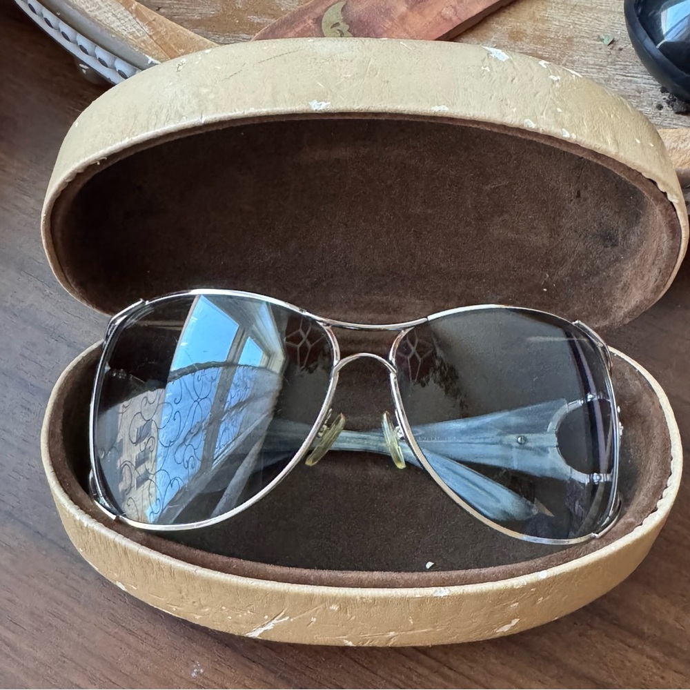 Vintage Trussardi Sunglasses Elegant Italian Designer Frame, Silver/Black